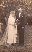 <p>Frida ir Liudwigas Deske vestuvių dieną. 1932 m.<br />
<em>Iš šeimos archyvo</em></p>
