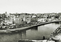 <p>Pokarinio Karaliaučiaus miesto panorama. Rytų Prūsija, 1945 m.<br />
<em>Rytprūsių kraštiečių draugija, Rytų Prūsijos vaizdų archyvas</em></p>
