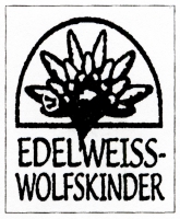 <p>Vokiečių bendrijos „Edelweiss-Wolfskinder“ emblema, patvirtinta 1993 m.<br />
<em>Iš vokiečių bendrijos „Edelweiss-Wolfskinder</em>“<em> archyvo</em></p>

