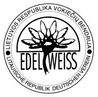 <p>Vokiečių bendrijos „Edelweiss“ emblema. 1991–1993 m.<br />
<em>Iš vokiečių bendrijos „Edelweiss</em>“<em> archyvo</em></p>
